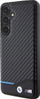 Futrollë telefoni BMW Leather Carbon për Samsung Galaxy S24+, material lëkurë dhe karbon, mbrojtje TPU, ngjyrë e zezë