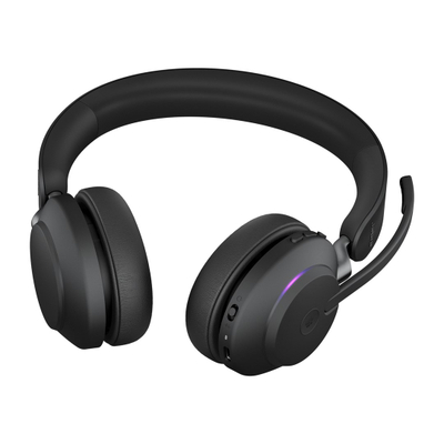 Kабли Jabra Evolve2 65 MS Teams, стерео, со станица за полнење, црни