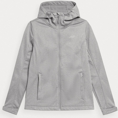 Xhaketë softshell 4F TSOFF055, NeoDry, me kapuç, gri e hapur