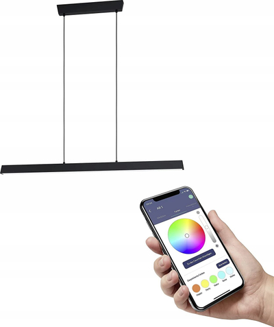 Llambë varëse EGLO Connect Simolaris Z LED, 122 cm, smart, shumëngjyrëshe