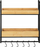 Raft muri Home24 Loft I, stil industrial, dru e hekur, kafe