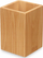 Kupë furçe dhëmbësh Berilo, katrore, bambu, 6.8 x 6.8 x 9.7 cm, kafe