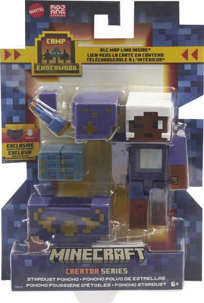 Figurë Minecraft Creator Series Stargaze Poncho, 8 cm, me DLC, vjollcë
