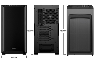 Kuti PC Be Quiet Pure Base 501, Mid Tower, ATX, e zezë