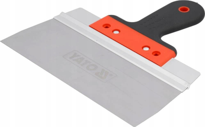Spatulë fasade Yato YT-52311, çelik inox, 250 mm, portokalli e zezë