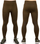Leggings termike Brubeck Ranger, mas XXL, i mbajnë mirë ngrohtë, ngjyrë kaki