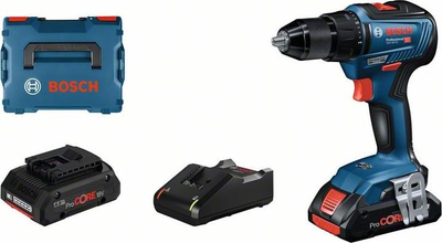 Bosch GSR 18V-55 shpues/vidhos pa kabllo, 18V me 2 bateri 4 Ah (06019H5204)