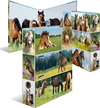 Dosje unazë Herma Folder Horse Meadow, A4, me unaza D