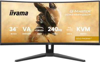 Monitor gaming Iiyama G-MASTER GCB3486WQSCP-B1, 34\", UWQHD, 240Hz, i zi