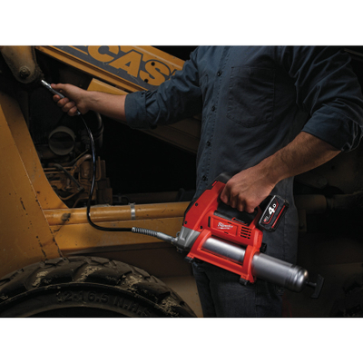 Pompë lubrifikimi Milwaukee 4933441675, 12V, 562bar, e kuqe e zezë