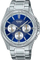 Orë dore Casio Enticer MTP-1375D-2A1, analog, çelik inox, me kornizë blu
