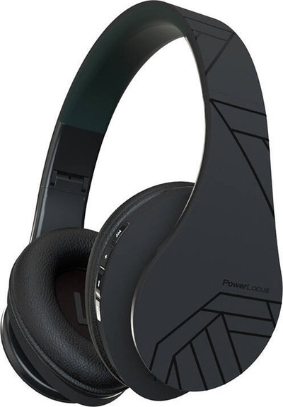 Kufje wireless PowerLocus P2, Bluetooth 5.3, bateri 20 orë, të zeza