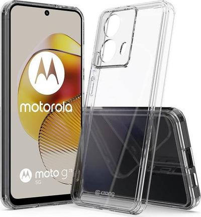 Mbulesë telefoni Crong Crystal Shield, për Motorola Moto G73, transparente