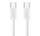 Kabllo karikimi Awei CL-219T, USB-C në USB-C, 60W, 1m, e bardhë