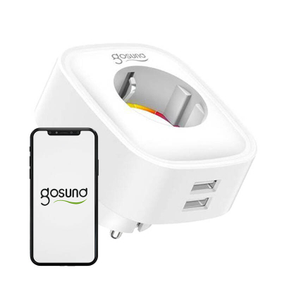 Priza inteligjente WiFi Gosund SP112 2xUSB, 16A, Tuya