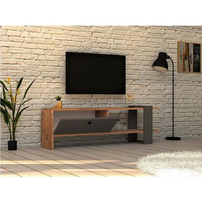 Set mobilie për TV melamine 120×25×36.8 cm (HM9436.01), gri