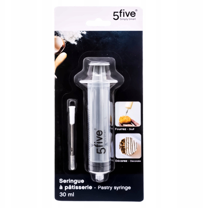 Injektor kuzhine 5five Simply Smart, 30 ml, trup transparent, gjilpërë inoksi