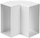 Bërryl vertikal ventilimi Euro3plast 110x55 mm, PVC, i bardhë