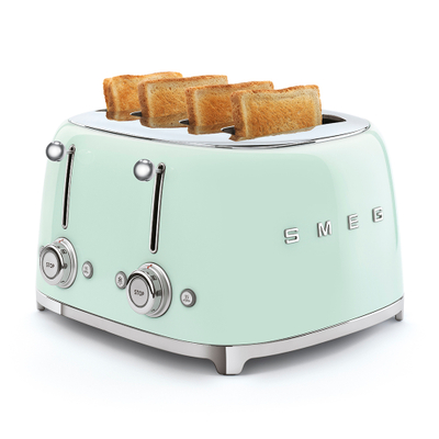 Thekëse buke SMEG 50's Style TSF03PGEU, 2000 W, 4 copë, e gjelbër pastel
