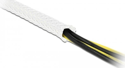 Mangë kabllosh DeLOCK Braided Sleeve, 5 m, 12 mm, e bardhë