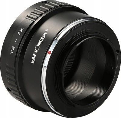 Adapter lente K&amp;F Concept KF06.107, T2 në Fujifilm X, bronz dhe alumin, i zi