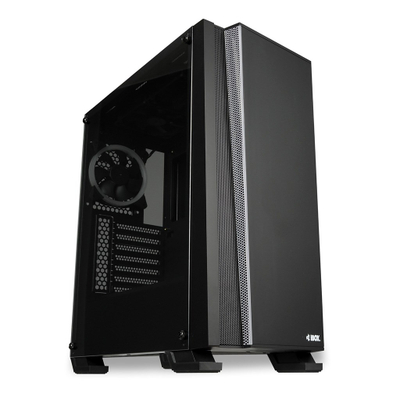 Kuti kompjuteri iBOX Wizard 4 OW4, ATX, RGB, e zezë