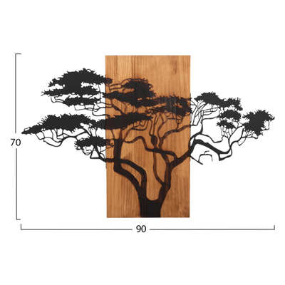 Dekor muri Tree Figure 90x3x58Hcm (HM4648)