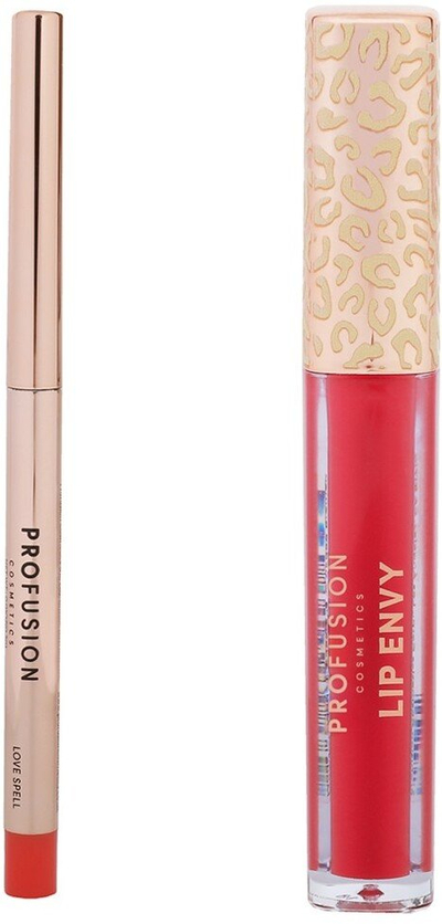 Set për buzë ProFusion Lip Envy Love Spell, shkëlqyes 3.5 ml dhe laps buzësh 0.3 g