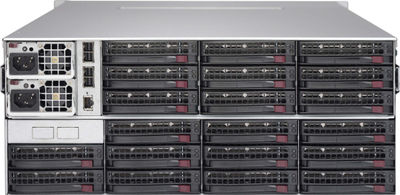 Shasi serveri Supermicro CSE-847E1C-R1K23JBOD, 4U, 44x3.5" SAS SATA, 1200W, e zezë