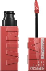 Ruzh buzësh Maybelline Superstay Vinyl Ink 15 Peachy, me shkëlqim, që rri gjatë