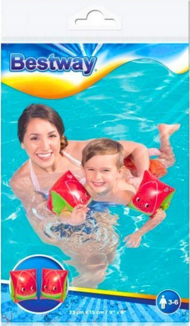 Ремени за пливање Bestway Swimming Armbands Watermelon 32042, за деца 3 6 години, мотив лубеница, шарени