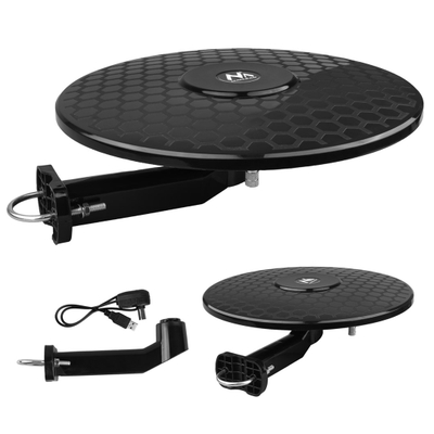 ТВ антена Maclean MCTV-102, DVB-T/T2 HEVC, активна USB 5V, црна