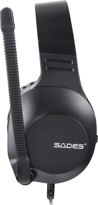 Гејминг слушалки Sades Spirits, со микрофон, над уво, црни