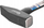 Çekan locksmith Geko Premium, 800g, dorezë fiberglass, gri