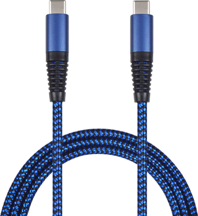 Kabllo USB 2GO USB C në USB C, 1m, USB 3.2 Gen 1, blu