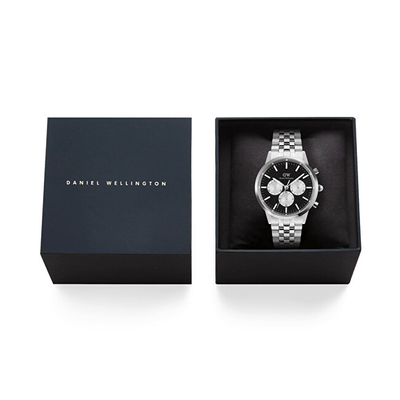 Orë dore Daniel Wellington Iconic 42 DW00100873, unisex, e argjendtë