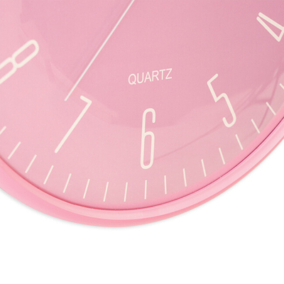 Orë muri MPM Quality Designer Plastic Clock E01.4457.23, rozë