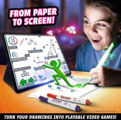 Set kreativ lojërash Abacus Pixicade Bilingual, STEAM, për tablet dhe telefon, shumëngjyrësh