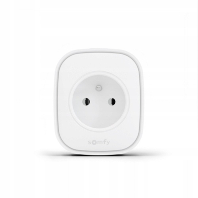 Prizë smart Somfy Zigbee E-Type, me matje energjie, kontroll nga larg, e bardhë