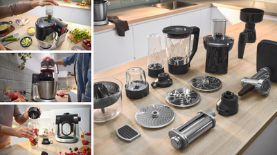 Makineri kuzhine Bosch Serie 6 MUMS6ZS17, 1600W, enë çelik inox, e zezë argjendi