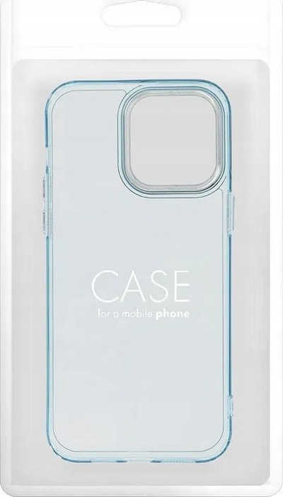 Futrollë telefoni Pearl për iPhone 12 Pro, TPU, transparente, blu e çelët