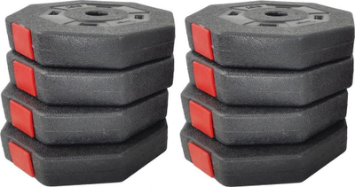 Set hantelash EB Fit Bituminous 1039206, 2 x 10 kg, bituminoz, i zi