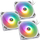 Ventilatorë PC Bitspower Notos 120, 3 copë, RGB, me hub, të bardhë