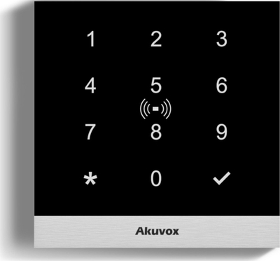 Kontrollues dere sigurie Akuvox A02, 1 derë, Ethernet PoE, i zi