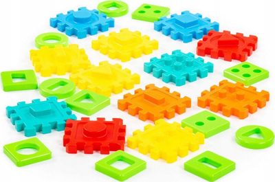 Puzzle edukativ Polesie 91420, 24 copë, forma gjeometrike, shumëngjyrëshe