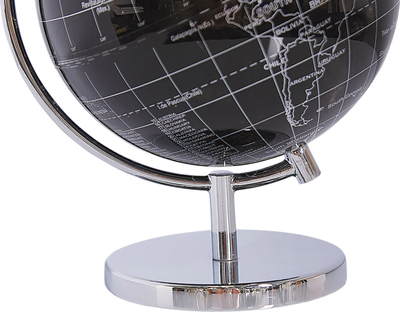 Глобус декоративен COOK Globe, 20 cm, метален, црн