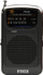 Radio portabël N’Oveen PR150, AM/FM, me kufje, e zezë