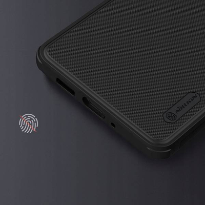 Mbulesë telefoni Nillkin Frosted Shield për Xiaomi 12T, polikarbonat dhe TPU, teksturë mat, e zezë