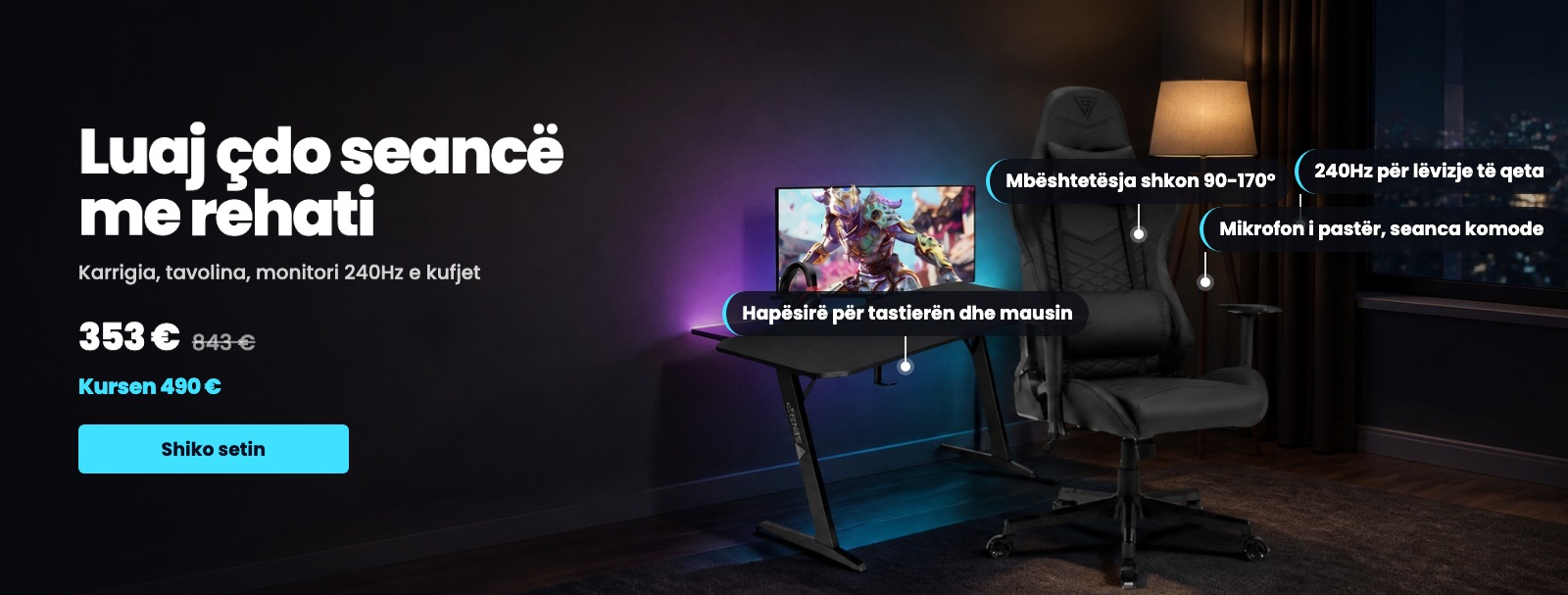 Luaj çdo seancë me rehati (set)