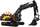 Lodër maket Volvo EC500 Hybrid Excavator, model ndërtimi, dekor, e verdhë